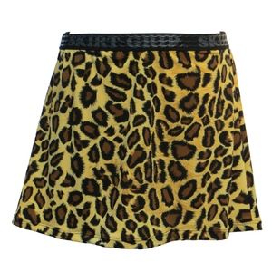 SKIRT GRIP LEOPARD PRINT ATHLETIC SKIRT